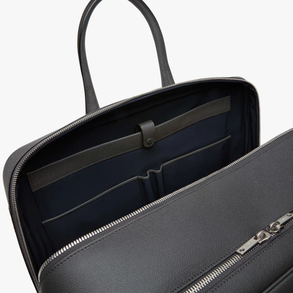 Valextra Avietta Travel Bag Two Chambers in Smokey Grey | Totes & Top-Handle Bags | Luxury Shoes 