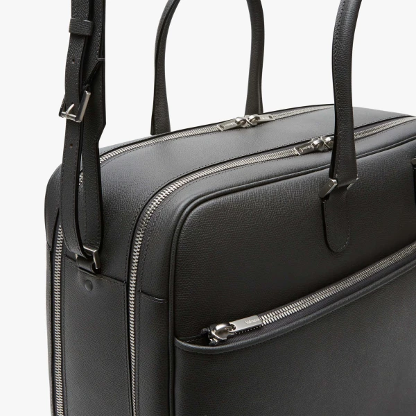 Valextra Avietta Travel Bag Two Chambers in Smokey Grey | Totes & Top-Handle Bags | Luxury Shoes 