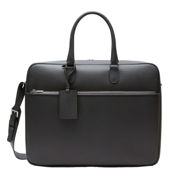 Valextra Avietta Travel Bag Two Chambers in Smokey Grey | Totes & Top-Handle Bags | Luxury Shoes 