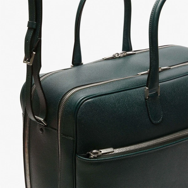 Valextra Avietta Travel Bag Two Chambers in Valextra Green | Totes & Top-Handle Bags | Luxury Shoes 