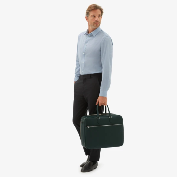 Valextra Avietta Travel Bag Two Chambers in Valextra Green | Totes & Top-Handle Bags | Luxury Shoes 