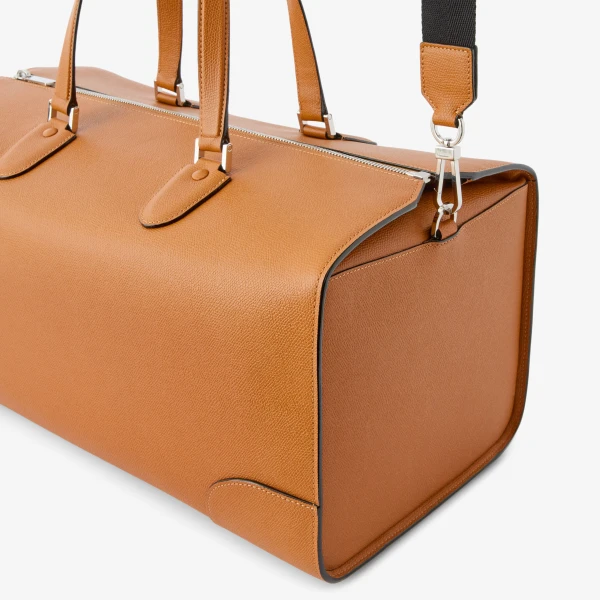 Valextra Babila Boston Travel Bag in Havana Brown | Men Bags | Luxury Shoes 
