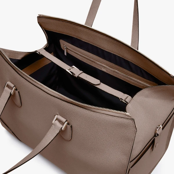 Valextra Babila Boston Travel Bag in Sahara Brown | Totes & Top-Handle Bags | Luxury Shoes 