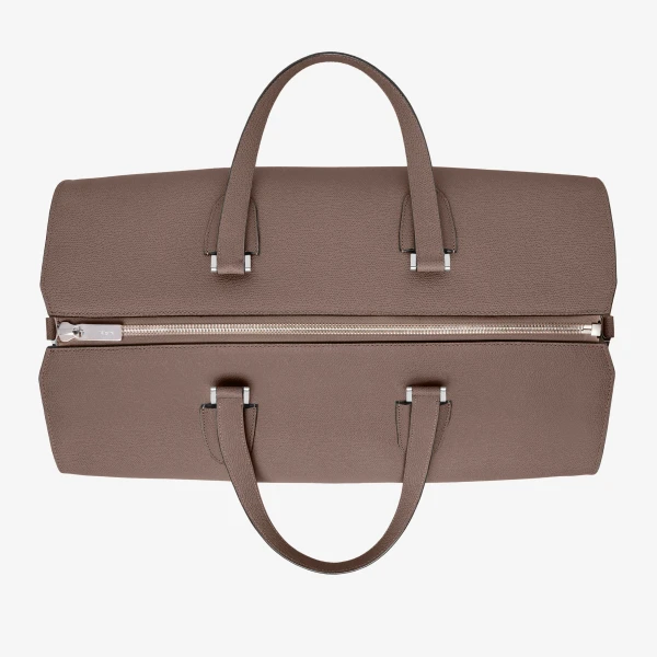 Valextra Babila Boston Travel Bag in Sahara Brown | Totes & Top-Handle Bags | Luxury Shoes 
