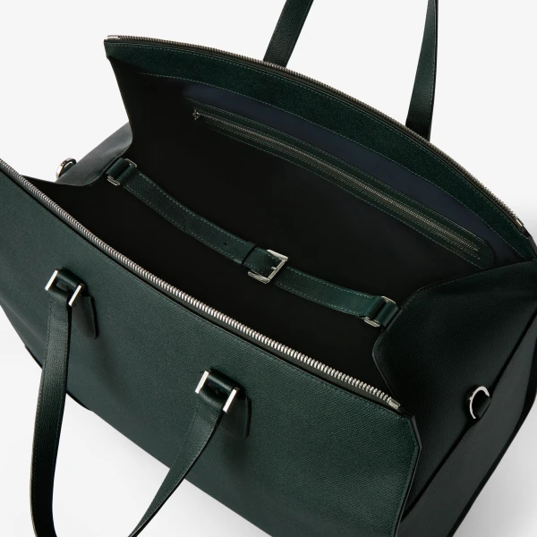 Valextra Babila Boston Travel Bag in Valextra Green | Men Bags | Luxury Shoes 