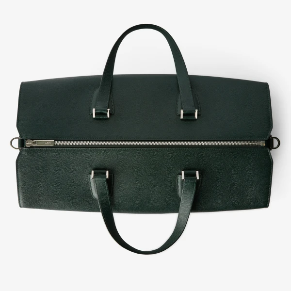 Valextra Babila Boston Travel Bag in Valextra Green | Men Bags | Luxury Shoes 