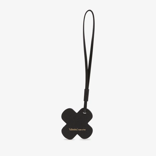 Valextra Bandaid Charm in Pergamena White and Black | Bag charms | Luxury Shoes 