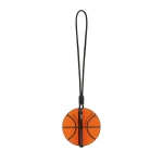 Valextra Basketball Charm in Orange and Black | Bag charms | Luxury Shoes 