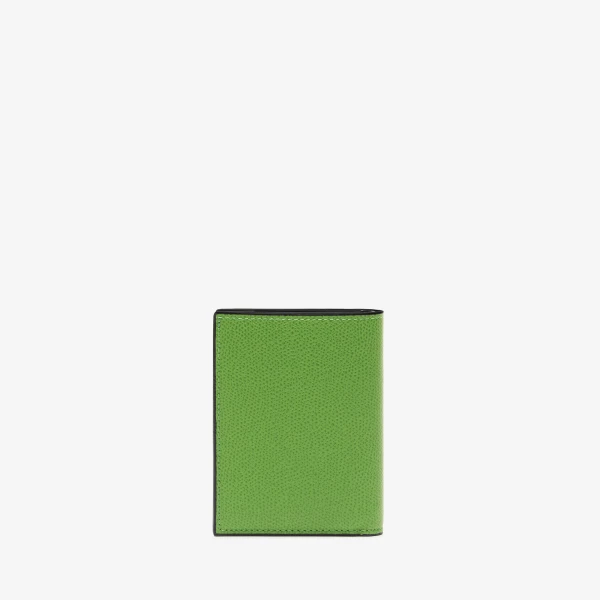 Valextra Bifold Wallet 4CC in Grass Green | Wallets & Purses | Luxury Shoes 