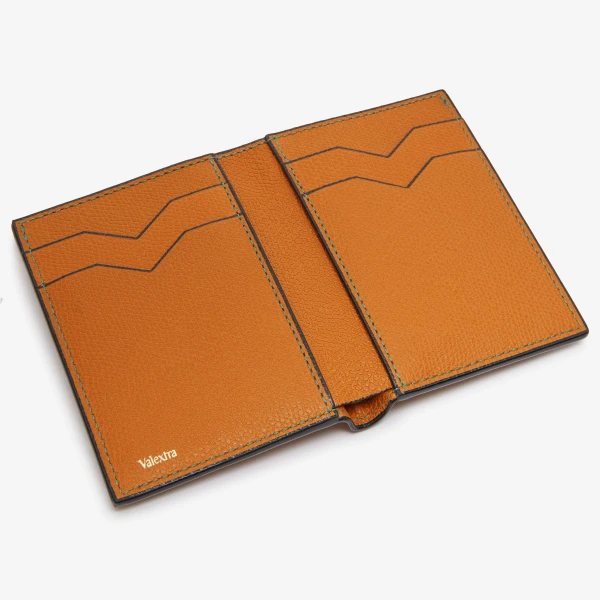 Valextra Bifold Wallet 4CC in Havana Brown | Wallets & Purses | Luxury Shoes 