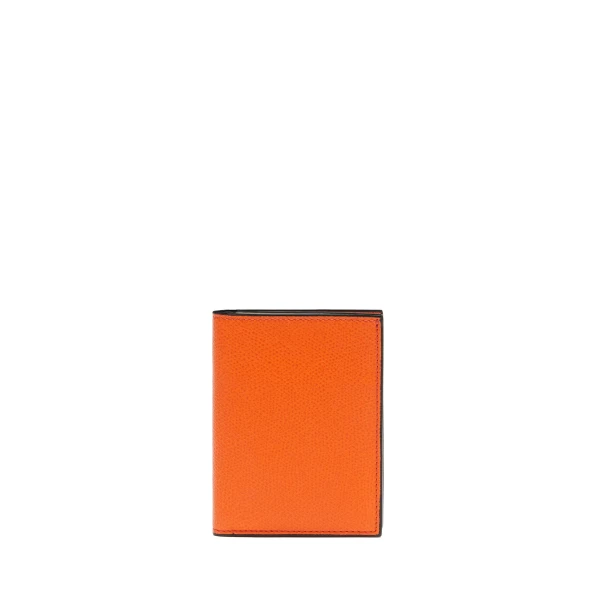 Valextra Bifold Wallet 4CC in Lobster Red | Wallets & Purses | Luxury Shoes 