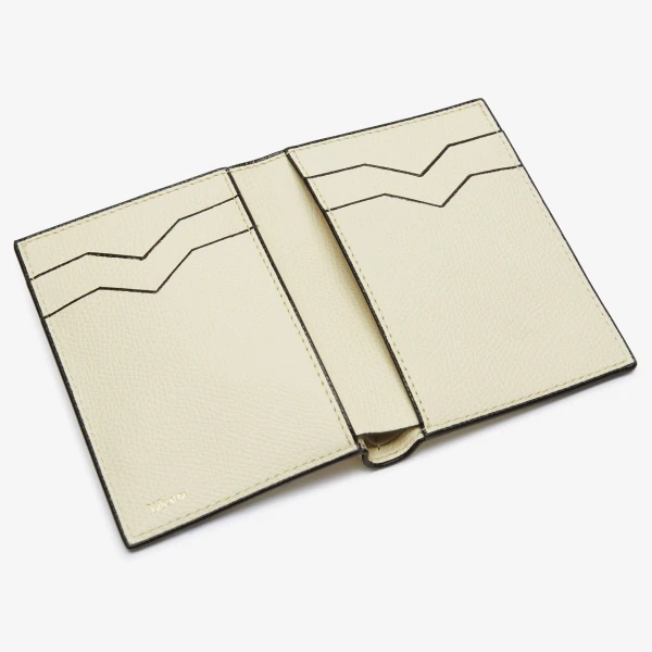 Valextra Bifold Wallet 4CC in Pergamena White | Wallets & Purses | Luxury Shoes 