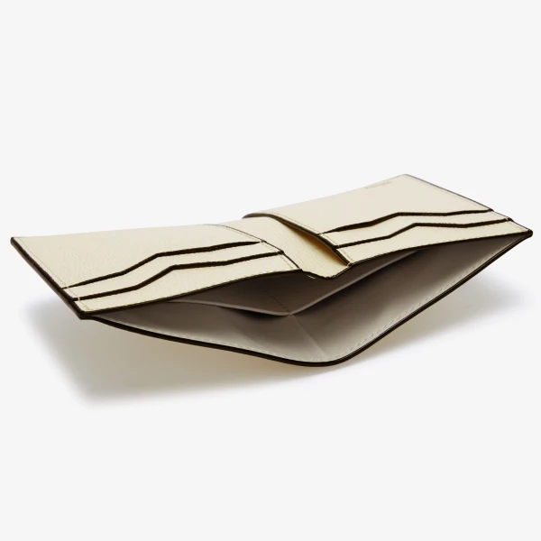 Valextra Bifold Wallet 4CC in Pergamena White | Wallets & Purses | Luxury Shoes 