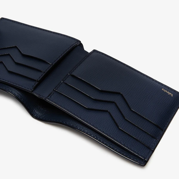Valextra Bifold Wallet 6CC in Dark Blue | Cases | Luxury Shoes 