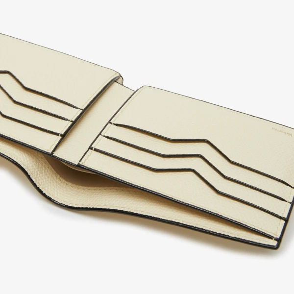 Valextra Bifold Wallet 6CC in Pergamena White | Cases | Luxury Shoes 