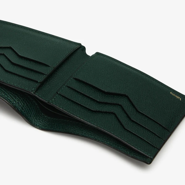 Valextra Bifold Wallet 6CC in Valextra Green | Cases | Luxury Shoes 