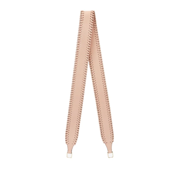 Valextra Braided Shoulder Strap in Bonne Mine Pink | Bag Straps | Luxury Shoes 