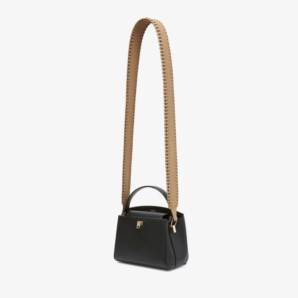Valextra Braided Shoulder Strap in Cashmere Beige | Bag Straps | Luxury Shoes 