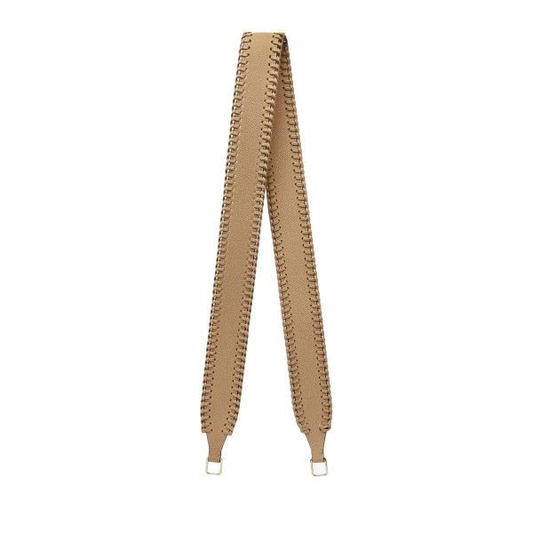 Valextra Braided Shoulder Strap in Cashmere Beige | Bag Straps | Luxury Shoes 