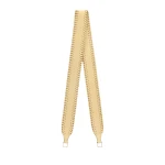 Valextra Braided Shoulder Strap in Cream Yellow | Bag Straps | Luxury Shoes 