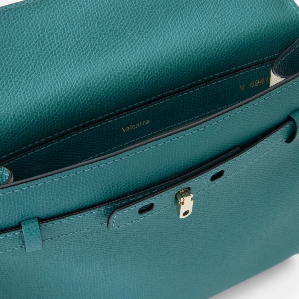 Valextra Brera B-Tracollina Crossbody Bag in Bottle Green | Shoulder & Crossbody Bags | Luxury Shoes 