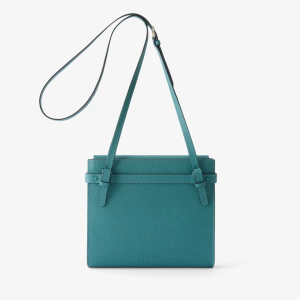 Valextra Brera B-Tracollina Crossbody Bag in Bottle Green | Shoulder & Crossbody Bags | Luxury Shoes 