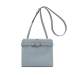 Valextra Brera B-Tracollina Crossbody Bag in Niagara Blue | Shoulder & Crossbody Bags | Luxury Shoes 