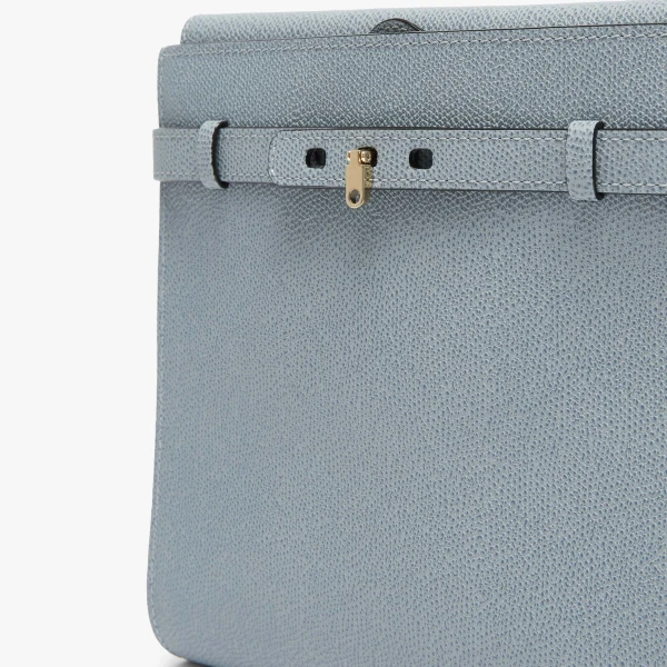 Valextra Brera B-Tracollina Crossbody Bag in Niagara Blue | Shoulder & Crossbody Bags | Luxury Shoes 