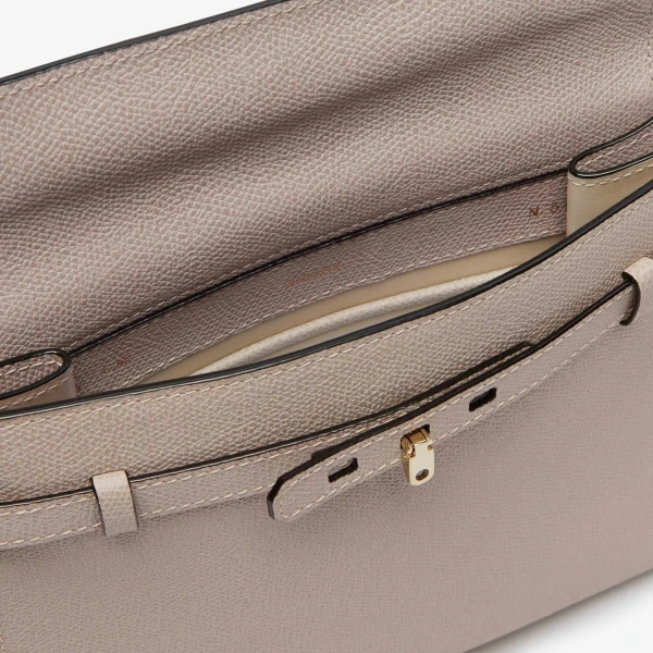 Valextra Brera B-Tracollina Crossbody Bag in Nude Pink | Shoulder & Crossbody Bags | Luxury Shoes 