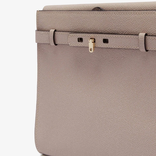 Valextra Brera B-Tracollina Crossbody Bag in Nude Pink | Shoulder & Crossbody Bags | Luxury Shoes 