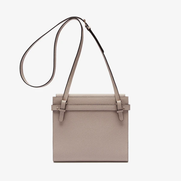 Valextra Brera B-Tracollina Crossbody Bag in Nude Pink | Shoulder & Crossbody Bags | Luxury Shoes 