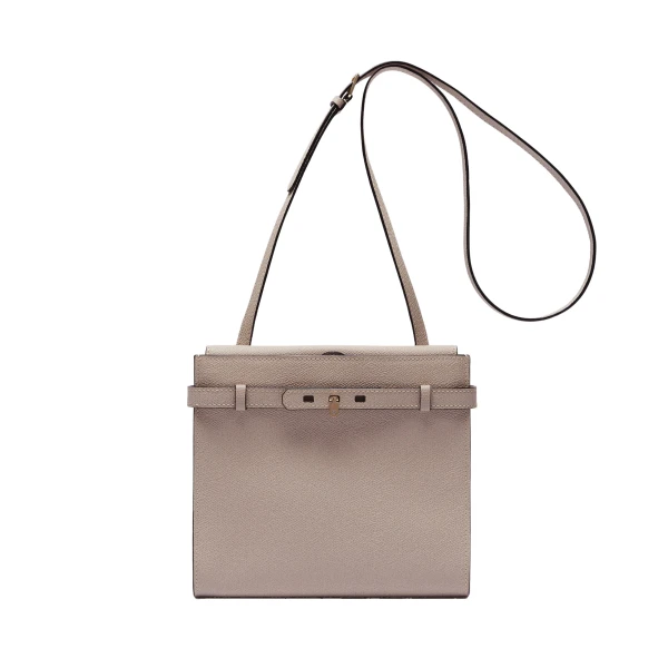 Valextra Brera B-Tracollina Crossbody Bag in Nude Pink | Shoulder & Crossbody Bags | Luxury Shoes 