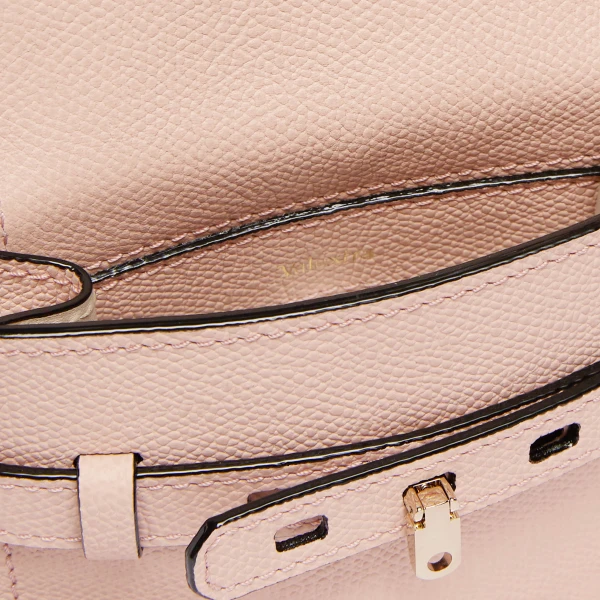 Valextra Brera B-Tracollina Slim Crossbody Micro Bag in Bonne Mine Pink | Shoulder & Crossbody Bags | Luxury Shoes 
