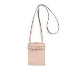 Valextra Brera B-Tracollina Slim Crossbody Micro Bag in Bonne Mine Pink | Shoulder & Crossbody Bags | Luxury Shoes 