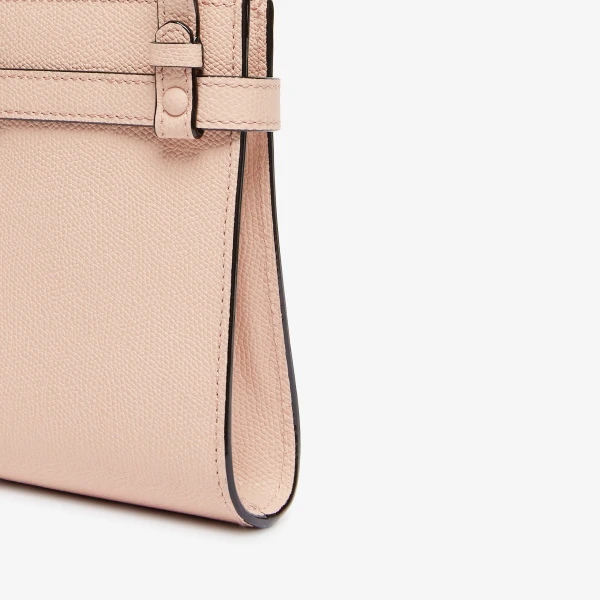 Valextra Brera B-Tracollina Slim Crossbody Micro Bag in Bonne Mine Pink | Shoulder & Crossbody Bags | Luxury Shoes 