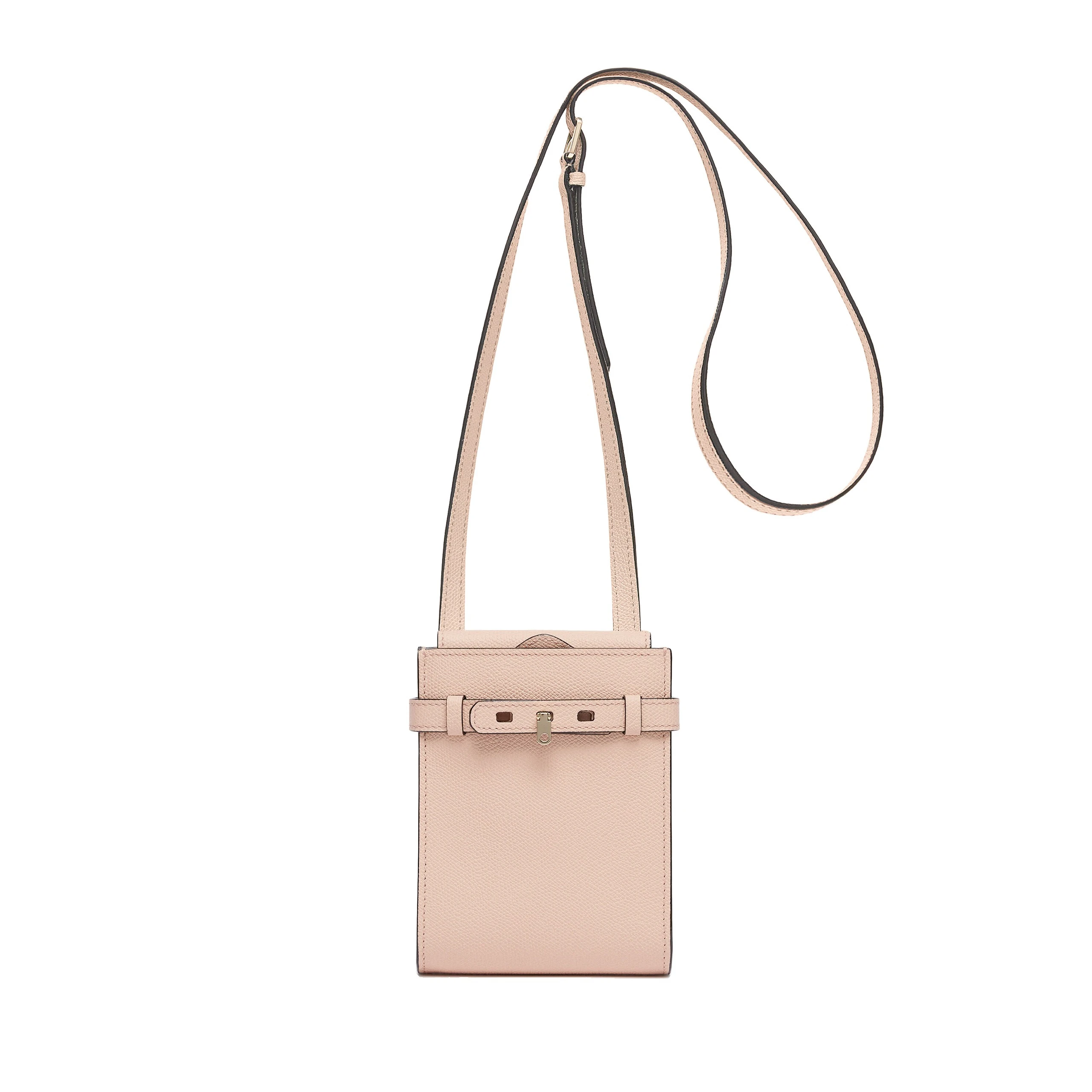 Valextra Brera B-Tracollina Slim Crossbody Micro Bag in Bonne Mine Pink Valextra Brera B-Tracollina Slim Crossbody Micro Bag in Bonne Mine Pink | Shoulder & Crossbody Bags | Luxury Shoes