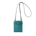 Valextra Brera B-Tracollina Slim Crossbody Micro Bag in Bottle Green | Shoulder & Crossbody Bags | Luxury Shoes 