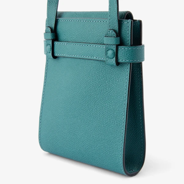 Valextra Brera B-Tracollina Slim Crossbody Micro Bag in Bottle Green | Shoulder & Crossbody Bags | Luxury Shoes 