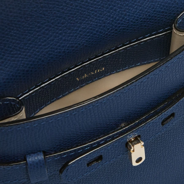 Valextra Brera B-Tracollina Slim Crossbody Micro Bag in Sapphire Blue | Shoulder & Crossbody Bags | Luxury Shoes 