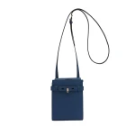 Valextra Brera B-Tracollina Slim Crossbody Micro Bag in Sapphire Blue | Shoulder & Crossbody Bags | Luxury Shoes 