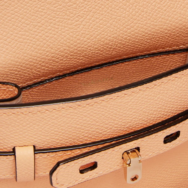 Valextra Brera B-Tracollina Slim Crossbody Micro Bag in Sunset Orange | Shoulder & Crossbody Bags | Luxury Shoes 