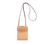 Valextra Brera B-Tracollina Slim Crossbody Micro Bag in Sunset Orange | Shoulder & Crossbody Bags | Luxury Shoes 