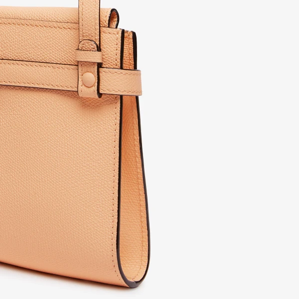 Valextra Brera B-Tracollina Slim Crossbody Micro Bag in Sunset Orange | Shoulder & Crossbody Bags | Luxury Shoes 