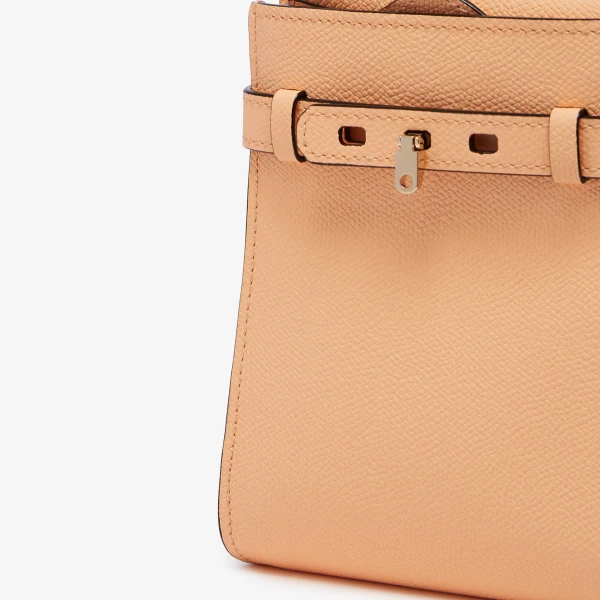 Valextra Brera B-Tracollina Slim Crossbody Micro Bag in Sunset Orange | Shoulder & Crossbody Bags | Luxury Shoes 