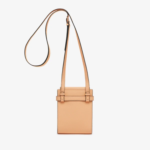 Valextra Brera B-Tracollina Slim Crossbody Micro Bag in Sunset Orange | Shoulder & Crossbody Bags | Luxury Shoes 