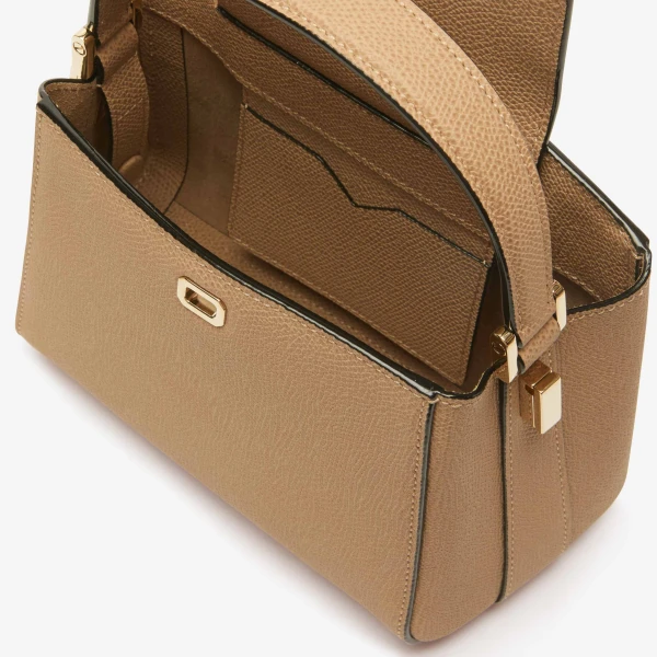 Valextra Brera Crossbody Micro Bag in Cashmere Beige | Shoulder & Crossbody Bags | Luxury Shoes 