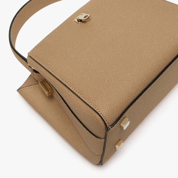 Valextra Brera Crossbody Micro Bag in Cashmere Beige | Shoulder & Crossbody Bags | Luxury Shoes 