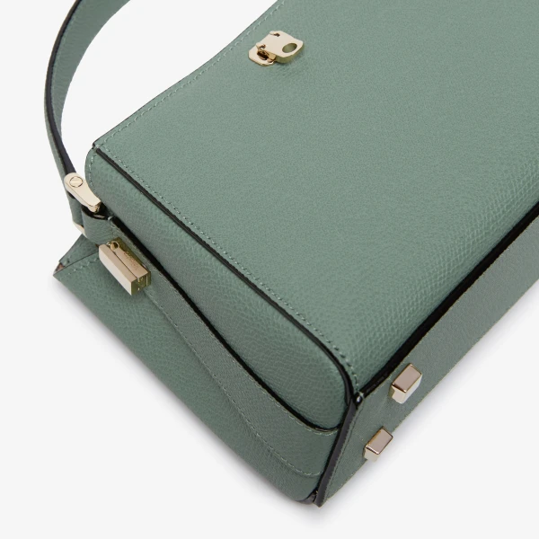 Valextra Brera Crossbody Micro Bag in Eucalyptus Green | Shoulder & Crossbody Bags | Luxury Shoes 