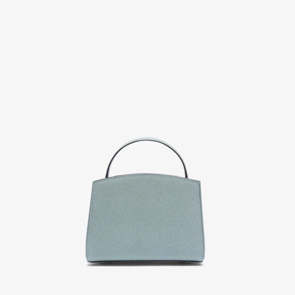 Valextra Brera Crossbody Micro Bag in Smokey Blue | Shoulder & Crossbody Bags | Luxury Shoes 