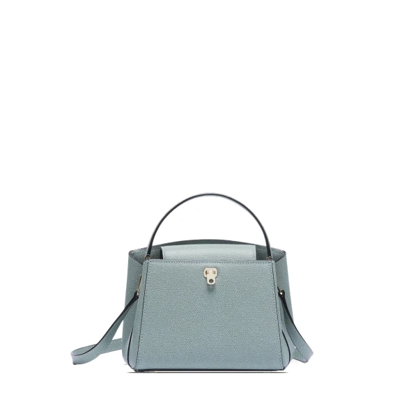 Valextra Brera Crossbody Micro Bag in Smokey Blue | Women | Luxury Shoes 